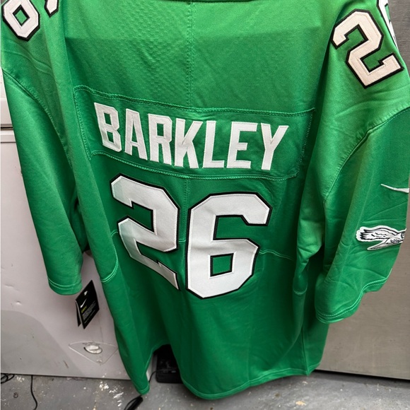 Saquan Barkley Kelly Green On Field Alternate Stitched Jersey New with tags. - Picture 7 of 15